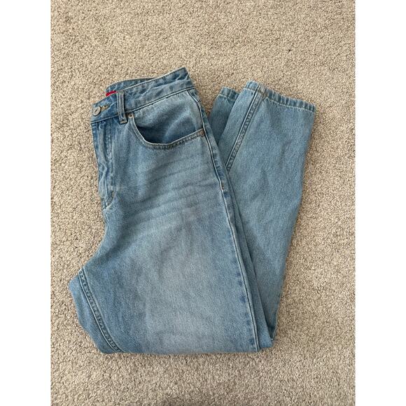 Unionbay 3 straight leg blue jeans straight mom denim light juniors women pants - Picture 2 of 8